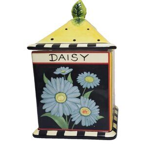 Vintage Certified International Susan Wingart  Daisy Canister